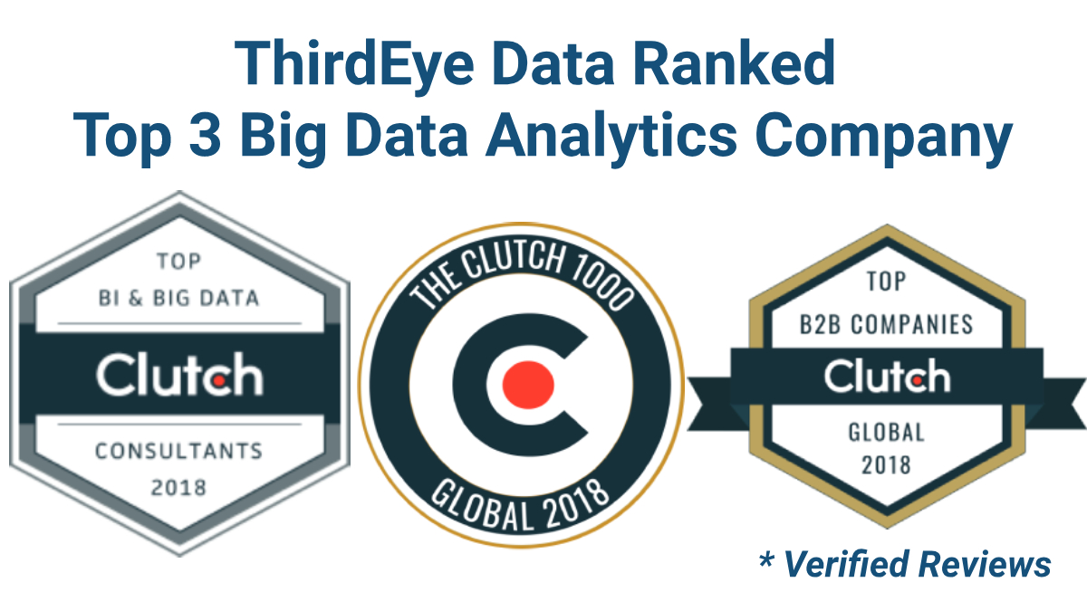 ThirdEye Data Ranked as Top 3 Big Data Analytics Company