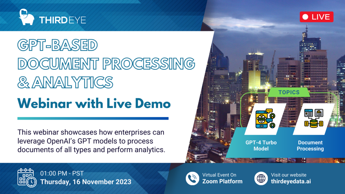 ThirdEye Data: Webinar GenAI docs processing for enterprises