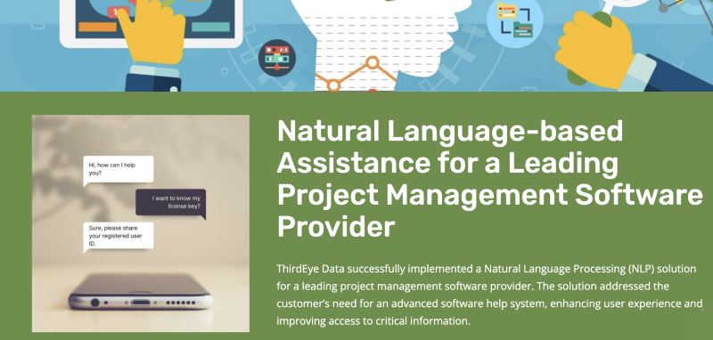 Natural Language-based Assistance for a Leading Project Management Software Provider
