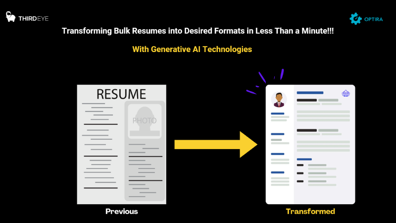 Resume transformation AI technology before and after comparison