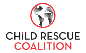 Child Rescue Coalition logo with pixelated world map
